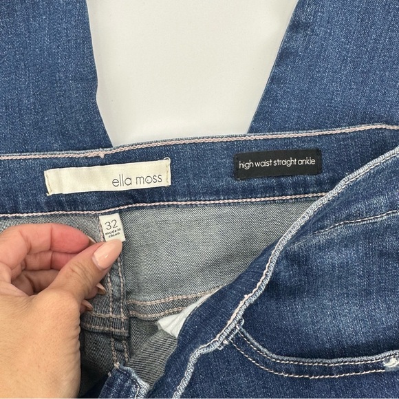 NWOT Ella Moss Floral Embroidered Ankle Jean Size 32 - Picture 14 of 15